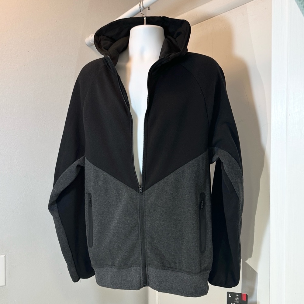 Cougar Sport Performance Black & Grey Fleece Hoodie XXL NWT - Picture 3 of 16